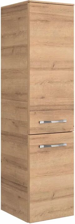 pelipal colonna per mobile bagno image 1 cassetto 2 ante l 30 x p 35 x h 121 cm marrone legno effetto naturale