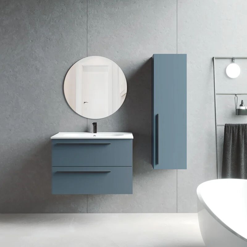 visobath colonna per mobile bagno mia 1 anta l 35 x p 27 x h 120 cm avio verniciato