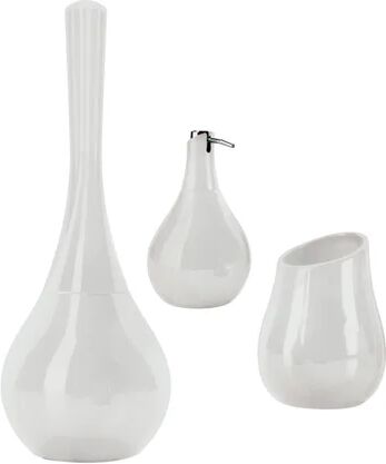 leroy merlin set di accessori da bagno azalea in ceramica bianco