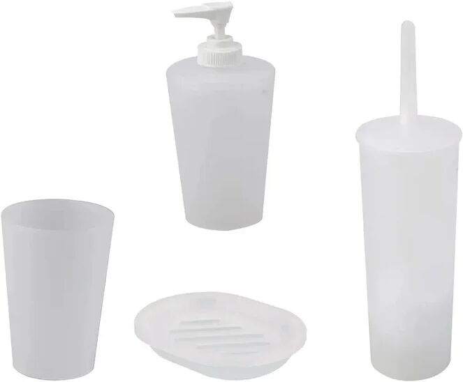 leroy merlin set di accessori da bagno bianco