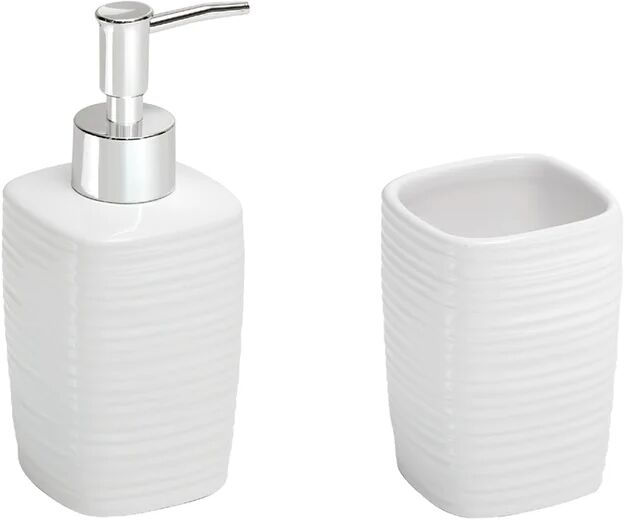 leroy merlin set di accessori da bagno in ceramica bianco