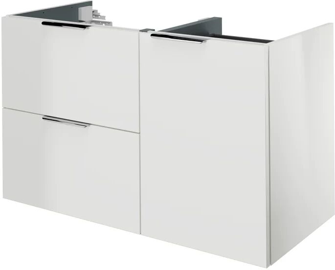 sensea mobile da bagno sotto lavabo neo l 105 x p 48 x h 64 cm bianco, lavabo non incluso