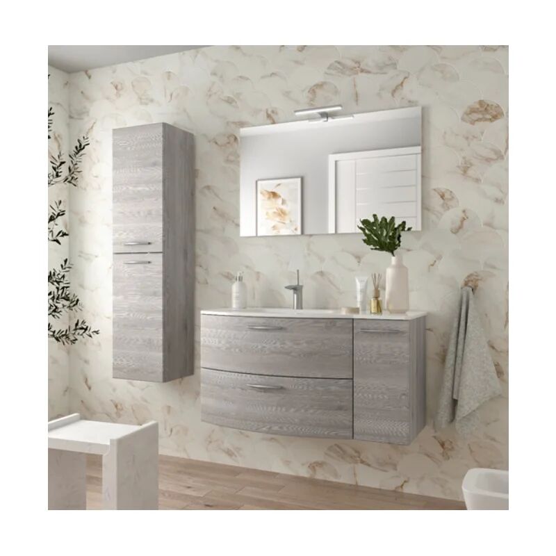 salgar colonna per mobile bagno 2 ante l 30 x p 35 x h 140 cm bahia legno effetto naturale