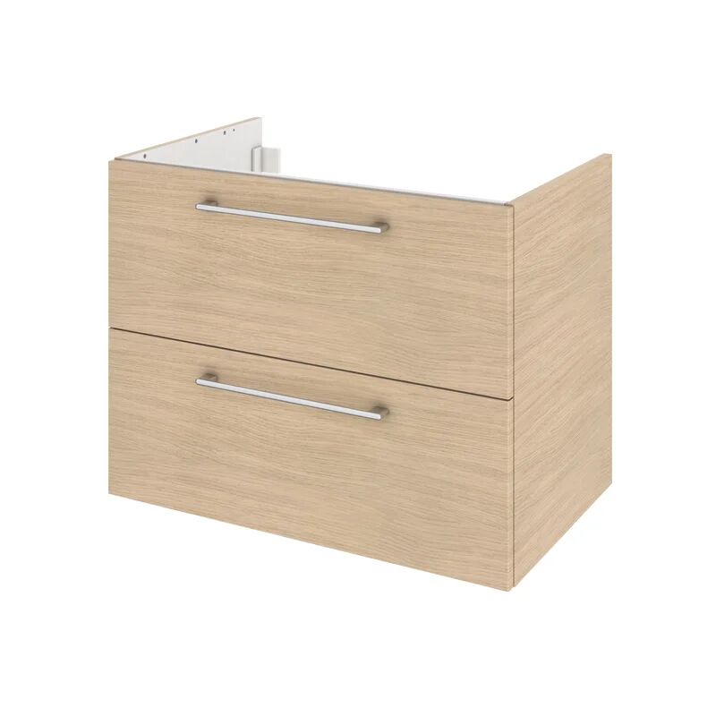 sensea mobile da bagno sotto lavabo remix l 75 x p 46 x h 57.7 cm rovere, lavabo non incluso