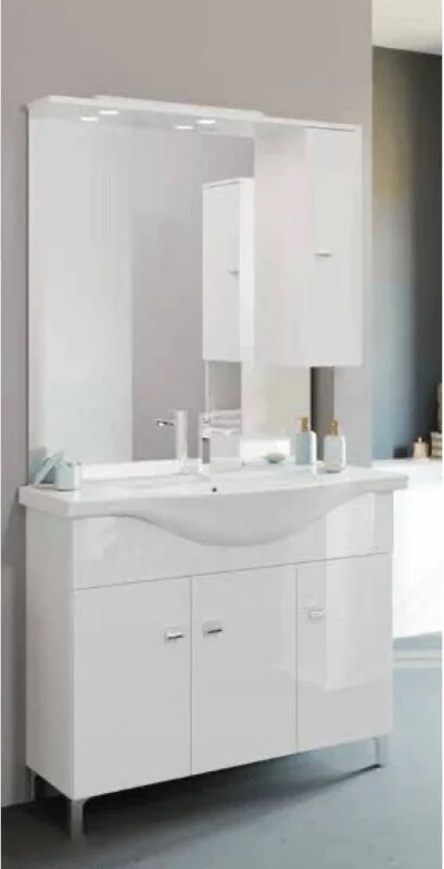 iperbriko composizione bagno 85 cm bianco