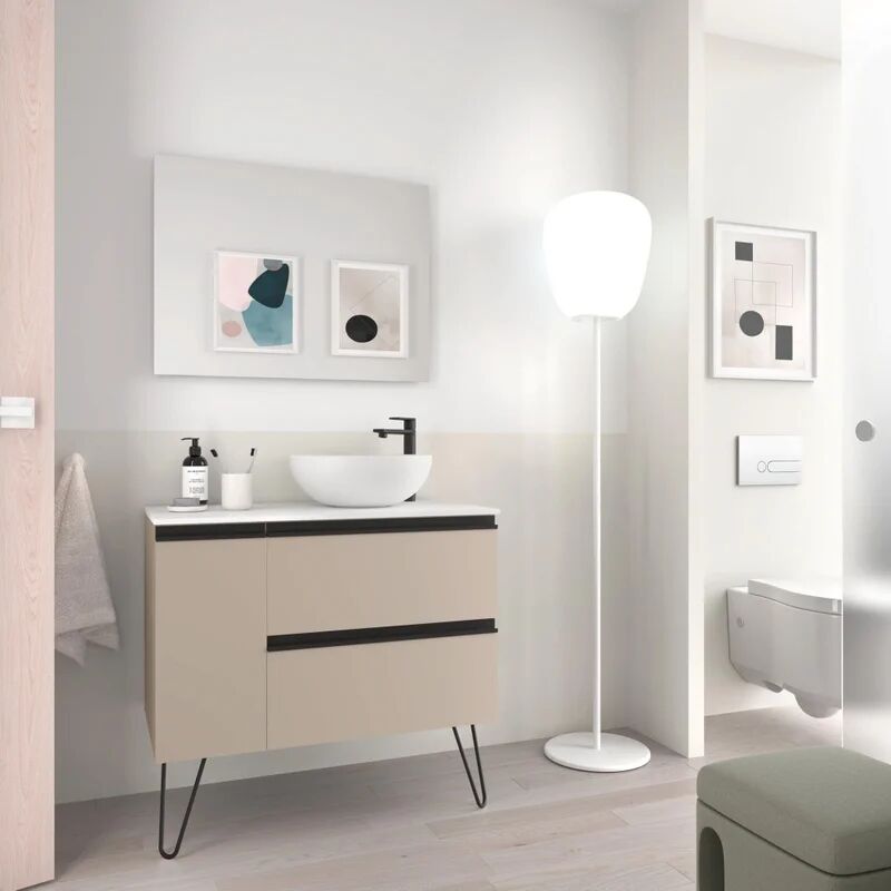 SALGAR Mobile sottolavabo e lavabo Diana macchiato L 80 x P 45 H 77 cm