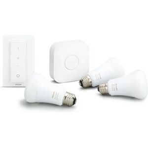 Philips Set da 3 lampadine LED, goccia, trasparente, luce naturale, 9.5W=50LM (equiv 60 W), 36° ,