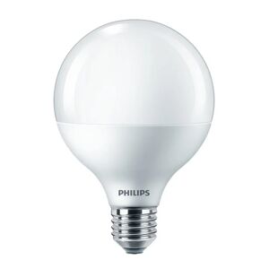 Philips Set da 2 lampadine LEDGL100SMCL2PF, LED, globo, smerigliato, luce fredda, 15W=1521LM (equiv 100 W), 150° ,