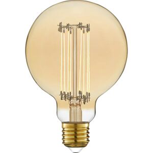 LEXMAN Lampadina LED, globo, ambrato, luce calda, 5W=500LM (equiv 7 W), 320° ,