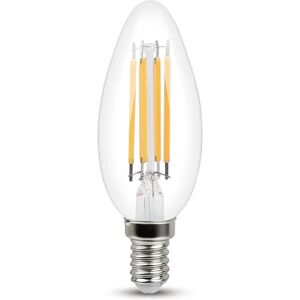 LEXMAN Lampadina LED, oliva, trasparente, luce calda, 6W=806LM (equiv 60 W), 330° ,