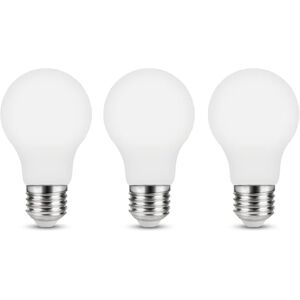 LEXMAN Set da 3 lampadine LED, goccia, opaco, luce calda, 11.2W=1521LM (equiv 100 W), 330° ,