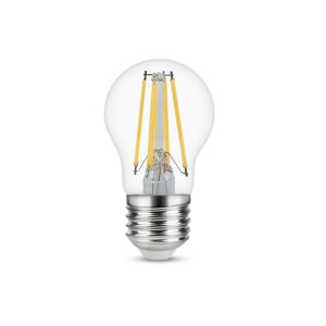 LEXMAN Lampadina LED, sferico, trasparente, luce naturale, 3.4W=470LM (equiv 40 W), 330° ,