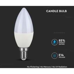 V-TAC Lampadina LED Chip Samsung E14 4,5W 100LM/W Candela 6400K