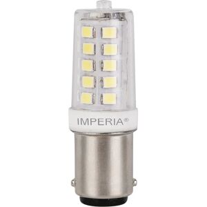 imperia lampadina tubolarina macchina da cucire ba15d, led, capsula, trasparente, luce calda, 3.5w=420lm (equiv 3,5 w), 200° ,