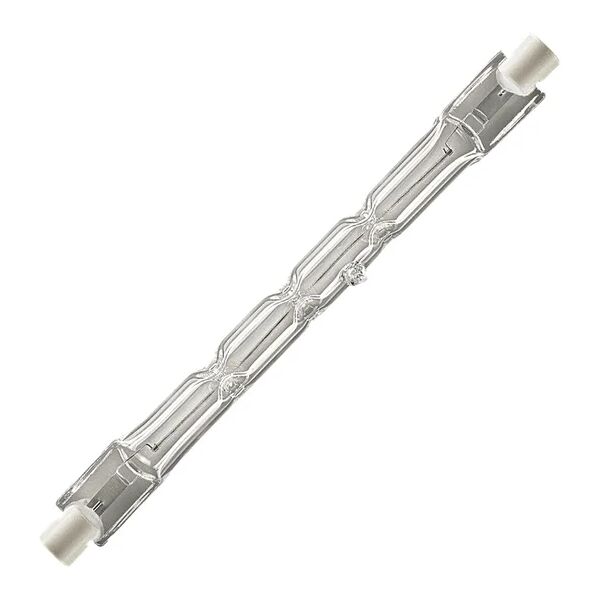 osram lampadina lampada alogena, r7s, 118 mm, lineare, smerigliato, luce calda, 230w=5000lm (equiv 230 w), 300° dimmerabile,