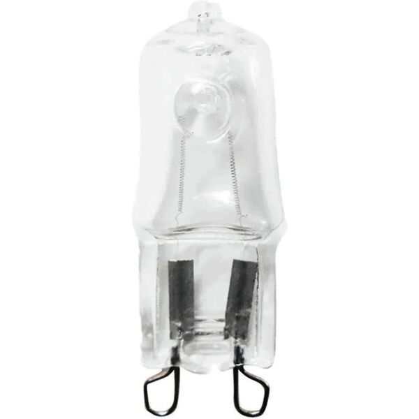 lexman set da 3 lampadine alogeno, capsula, trasparente, luce calda, 19w=219lm (equiv 25 w), 5° ,