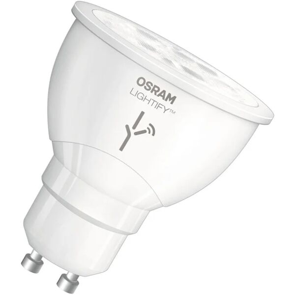 osram lampadina wifi, led, faretto, trasparente, cct, 6w=350lm (equiv 50 w), 120° dimmerabile,