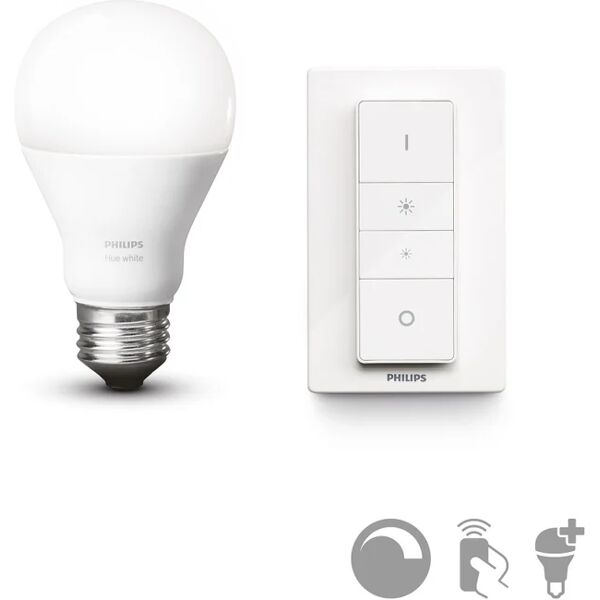 philips lampadina led, goccia, opaco, luce calda, 9.5w=806lm (equiv 60 w), 150° dimmerabile,