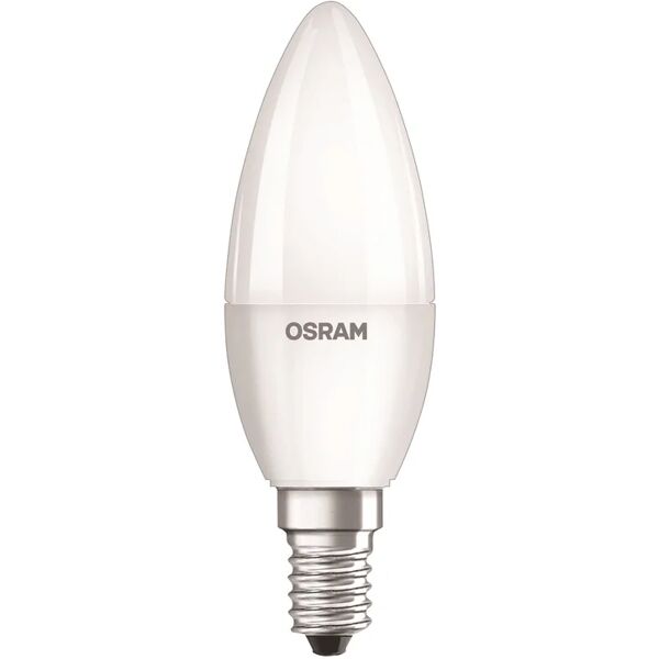 osram set da 3 lampadine led, oliva, opaco, luce naturale, 5w=470lm (equiv 40 w), 230° ,