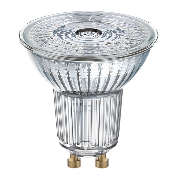 osram lampadina led, faretto, trasparente, luce calda, 5w=350lm (equiv 50 w), 36° dimmerabile,