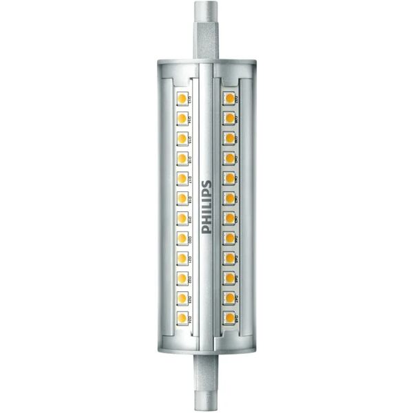 philips lampadina led, lineare, opaco, luce naturale, 14w=1800lm (equiv 100 w), 300° dimmerabile,