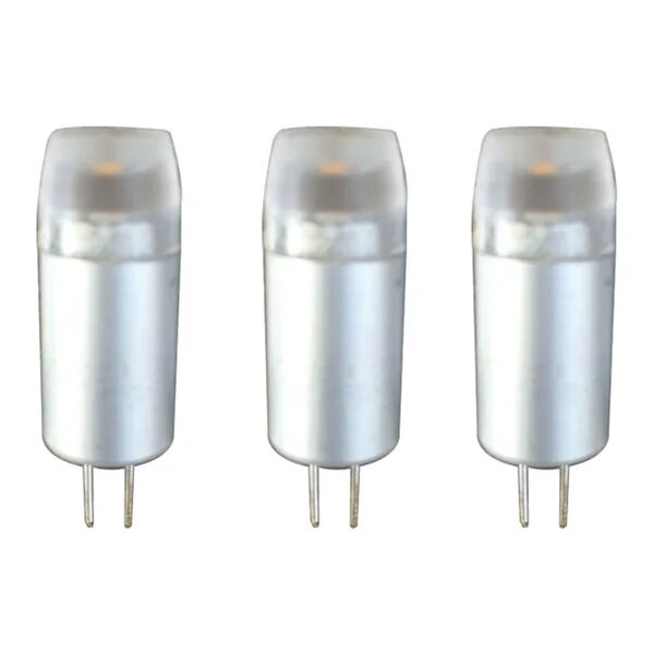 lexman set da 3 lampadine led, capsula, trasparente, luce naturale, 1.5w=90lm (equiv 10 w), 300° ,