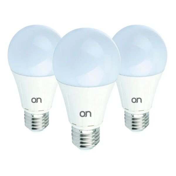 on set da 3 lampadine led, goccia, opaco, luce naturale, 12w=1000lm (equiv 75 w), 270° ,