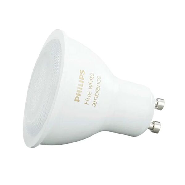 philips lampadina led, faretto, opaco, cct, 5.5w=250lm (equiv 35 w), 46° dimmerabile,