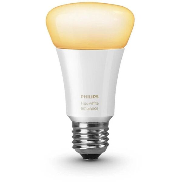 philips lampadina led, goccia, opaco, luce calda, 9.5w=806lm (equiv 9,5 w), 160° dimmerabile,