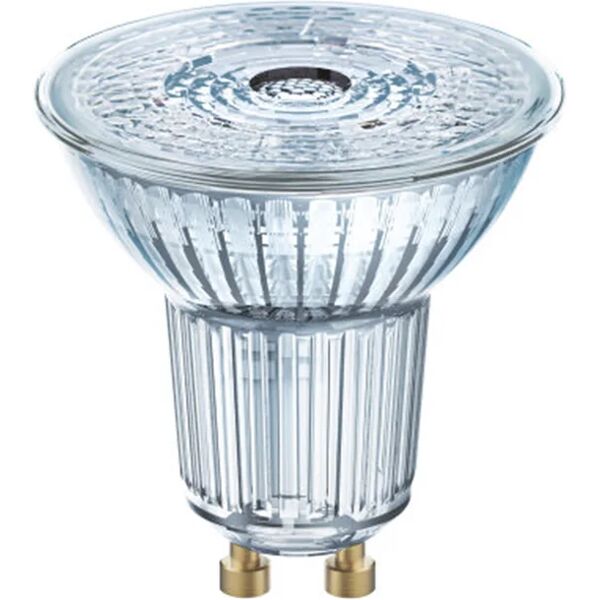 osram set da 10 lampadine led, faretto, trasparente, luce calda, 4.3w=350lm (equiv 50 w), 36° ,