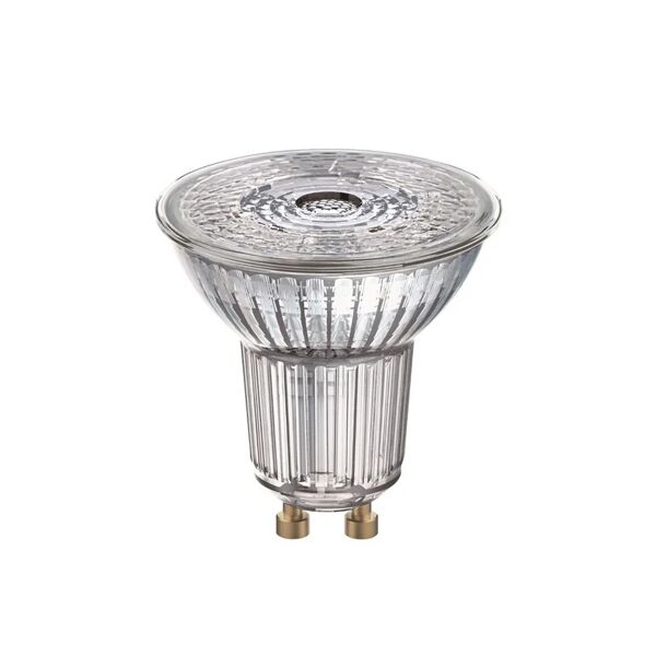 osram set da 3 lampadine led, faretto, trasparente, luce calda, 4.3w=350lm (equiv 50 w), 36° ,