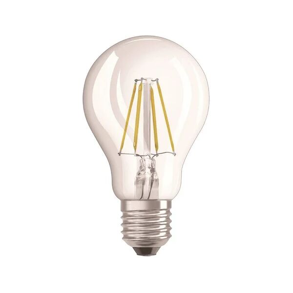 osram set da 2 lampadine led, goccia, trasparente, luce calda, 4w=470lm (equiv 40 w), 320° ,