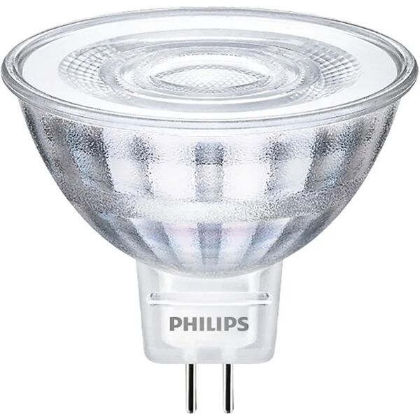 philips lampadina led, faretto, trasparente, luce naturale, 5w=390lm (equiv 35 w), 36° ,