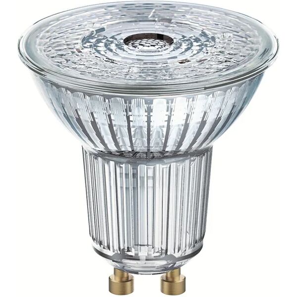 osram set da 3 lampadine led, faretto, trasparente, luce naturale, 4.3w=350lm (equiv 50 w), 36° ,