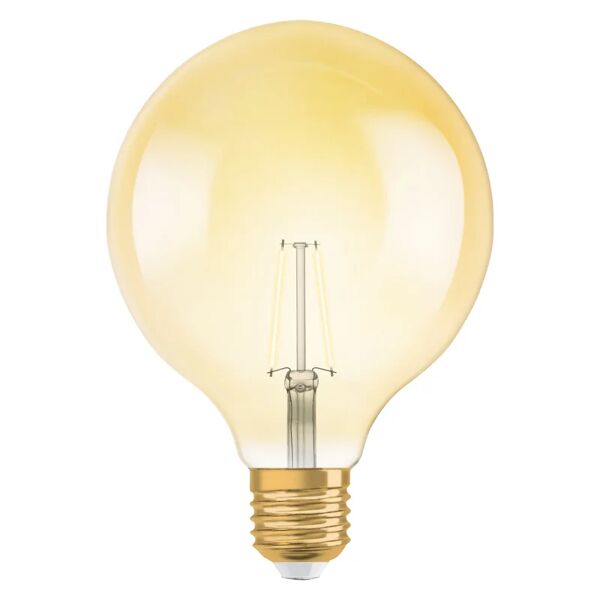 osram lampadina led filamento, globo, ambrato, luce calda, 2.5w=225lm (equiv 22 w), 300° ,