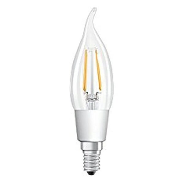 osram lampadina led, colpo di vento, trasparente, luce calda, 4.5w=470lm (equiv 40 w), 300.0° dimmerabile,