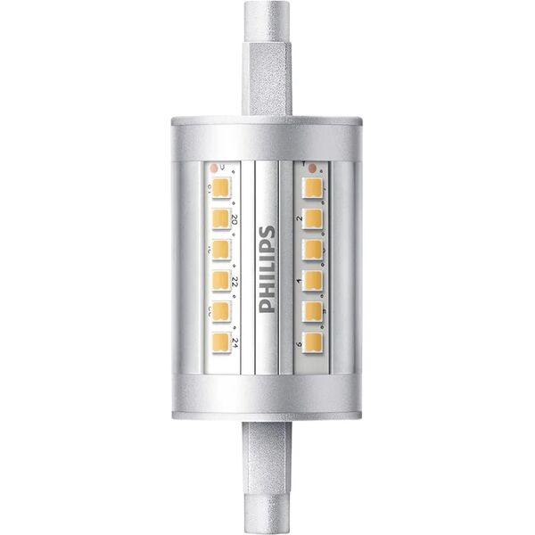 philips lampadina led, lineare, trasparente, luce naturale, 7.5w=1000lm (equiv 60 w), 360° dimmerabile,