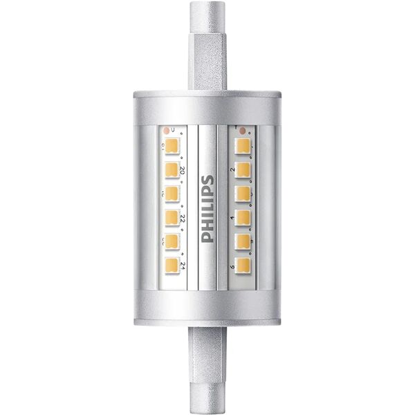 philips lampadina led, lineare, trasparente, luce calda, 7.5w=950lm (equiv 60 w), 360° ,