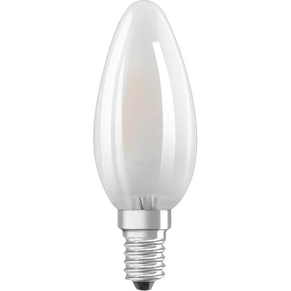 osram set da 3 lampadine led, oliva, opaco, luce calda, 4w=470lm (equiv 40 w), 240° ,