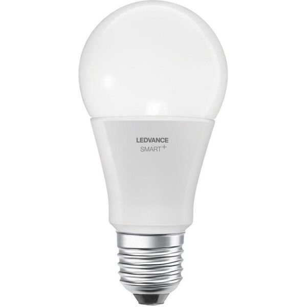 ledvance lampadina smart wifi, led, goccia, smerigliato, luce calda, 9w=800lm (equiv 60 w), 240° dimmerabile,