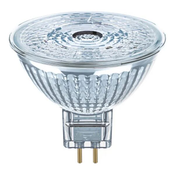 osram lampadina led, faretto, trasparente, luce calda, 4.9w=350lm (equiv 35 w), 36° dimmerabile,