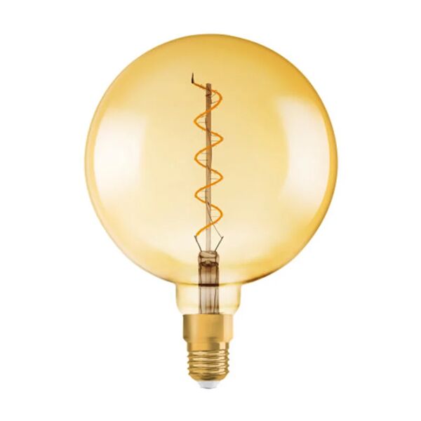 osram lampadina led, globo, ambrato, luce calda, 4w=300lm (equiv 28 w), 300° dimmerabile,