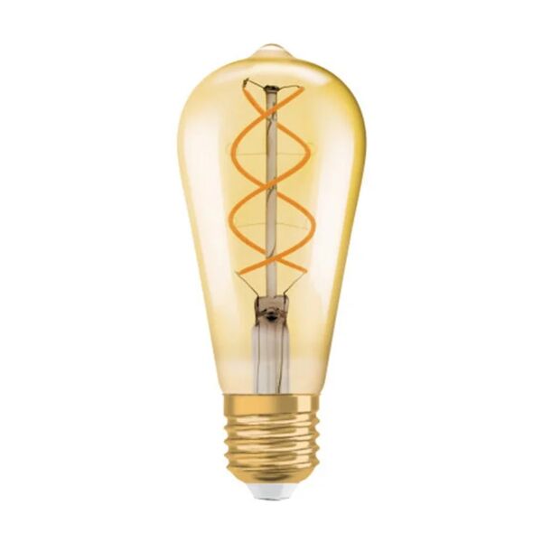 osram lampadina led filamento, goccia, ambrato, luce calda, 4w=250lm (equiv 25 w), 300° dimmerabile,