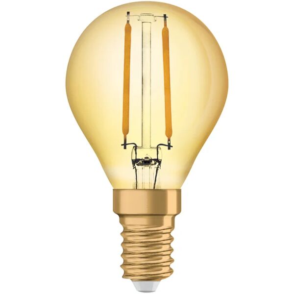 osram lampadina led filamento, sferico, ambrato, luce calda, 2.5w=220lm (equiv 22 w), 300° ,