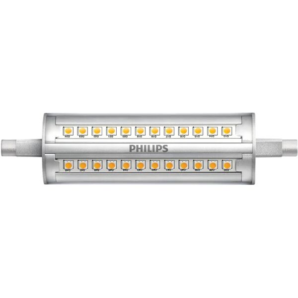 philips lampadina led, lineare, smerigliato, luce naturale, 14w=1800lm (equiv 100 w), 360° dimmerabile,