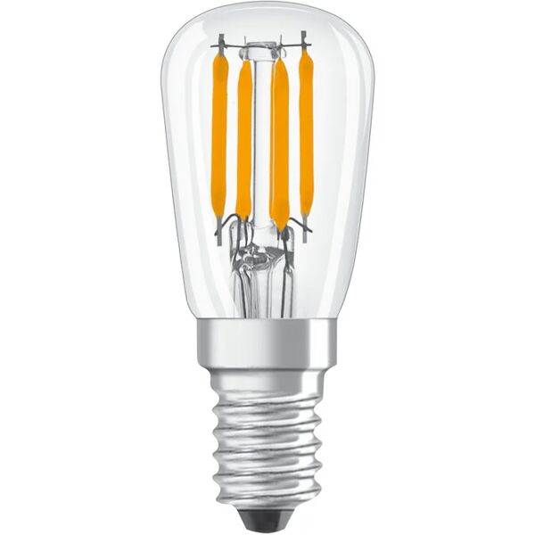 osram lampadina led filamento, pera, trasparente, luce calda, 2.8w=250lm (equiv 20 w), 320° ,