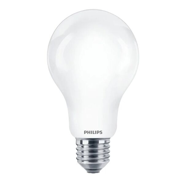 philips lampadina led, goccia, opaco, luce calda, 150w=2452lm (equiv 150 w), 360° ,