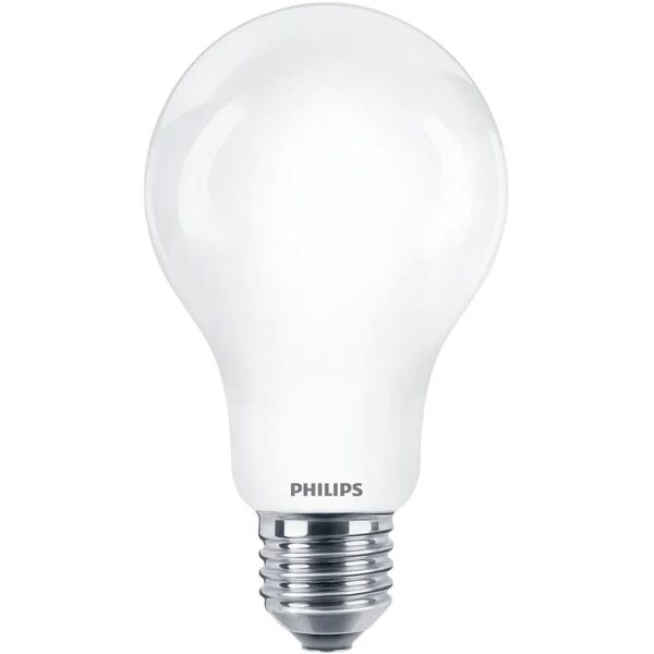 philips lampadina led, goccia, opaco, luce fredda, 17.5w=2452lm (equiv 150 w), 360° ,