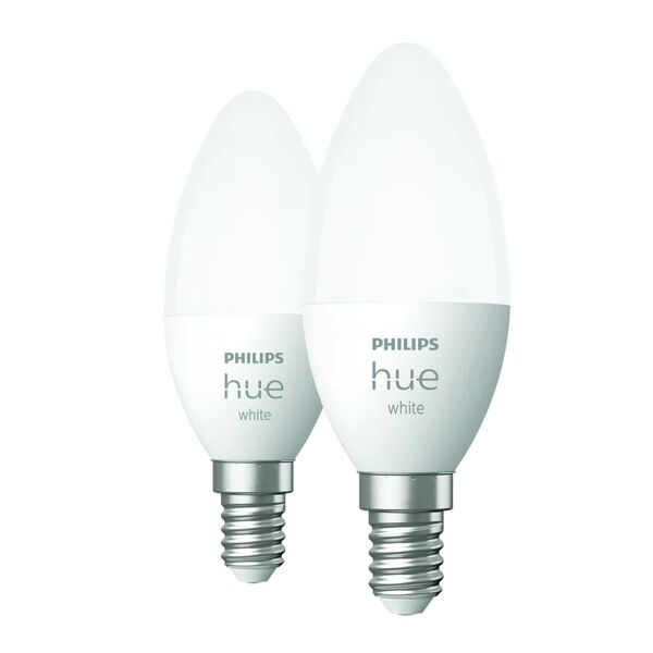 philips set da 2 lampadine led, oliva, opaco, luce calda, 5.5w=470lm (equiv 5,5 w), 150° dimmerabile,