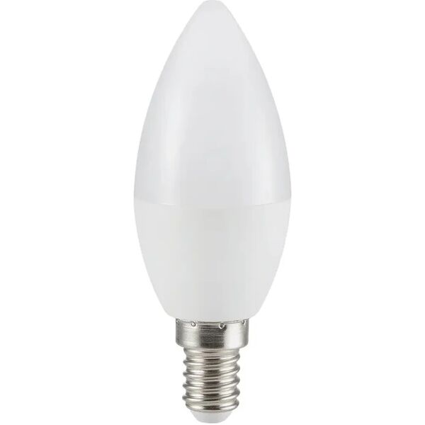 on lampadina hey candle, led, oliva, opaco, luce cct e rgb, 4.8w=470lm (equiv 40 w), 180° dimmerabile,